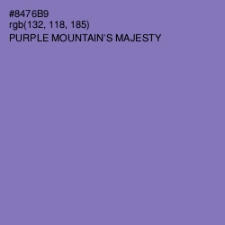 #8476B9 - Purple Mountain's Majesty Color Image